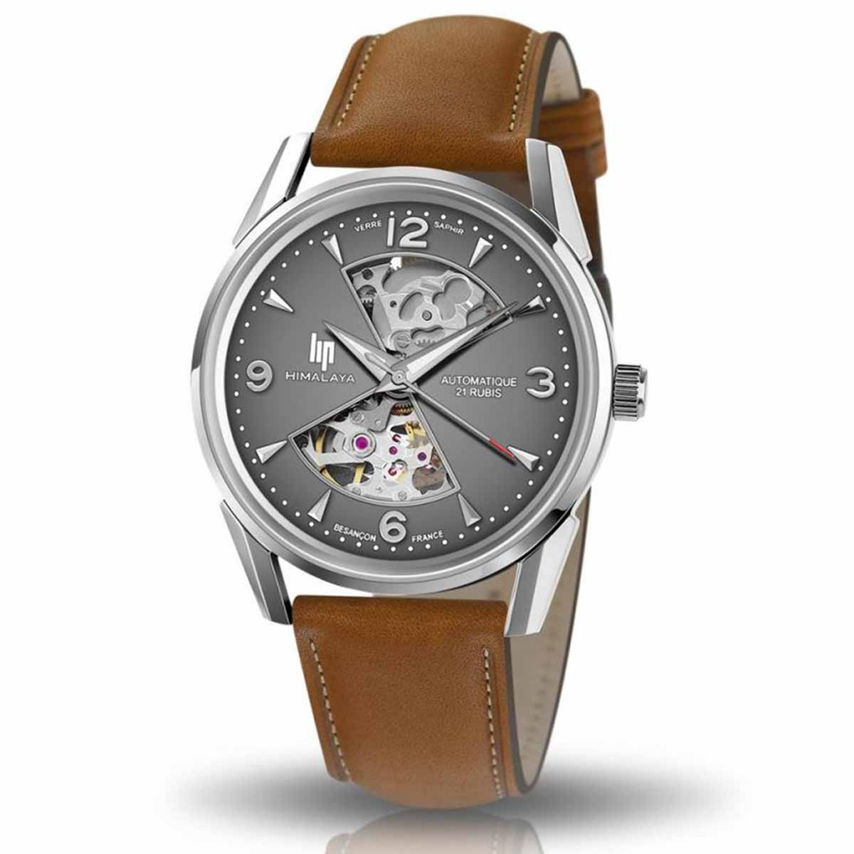 Montre mixte Lip "HIMALAYA" 40 mm cadran gris moyen - 671572 automatique