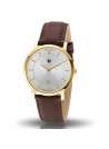 Montre mixte Lip "VALENTIN" 39 mm cadran argenté - 671701 quartz