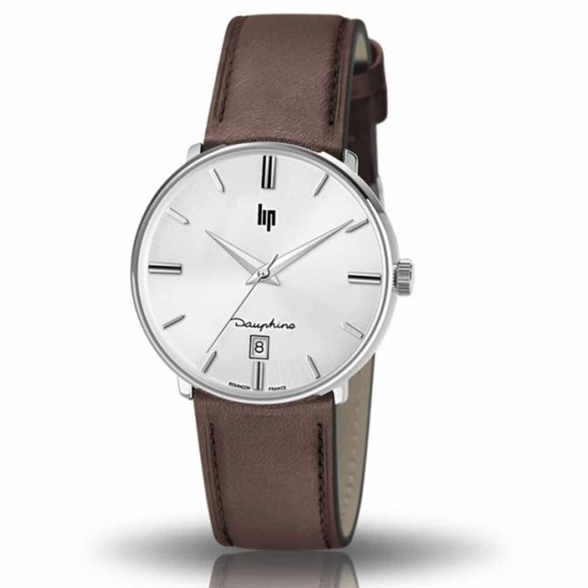 Montre Homme LIP Dauphine 38 MM Marron