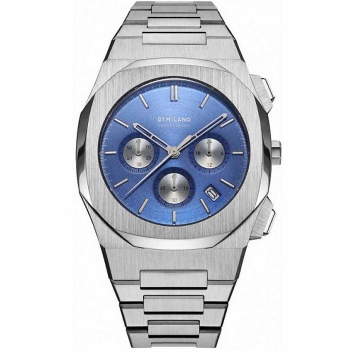 Montre D1 Milano CHRONOGRAPH Quartz - Cadran Argenté - 41,5 mm - CHBJ02 Montre D1 Milano CHRONOGRAPH Quartz - Cadran Argenté - 41,5 mm - CHBJ02