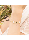 Bracelet doré et multipierres