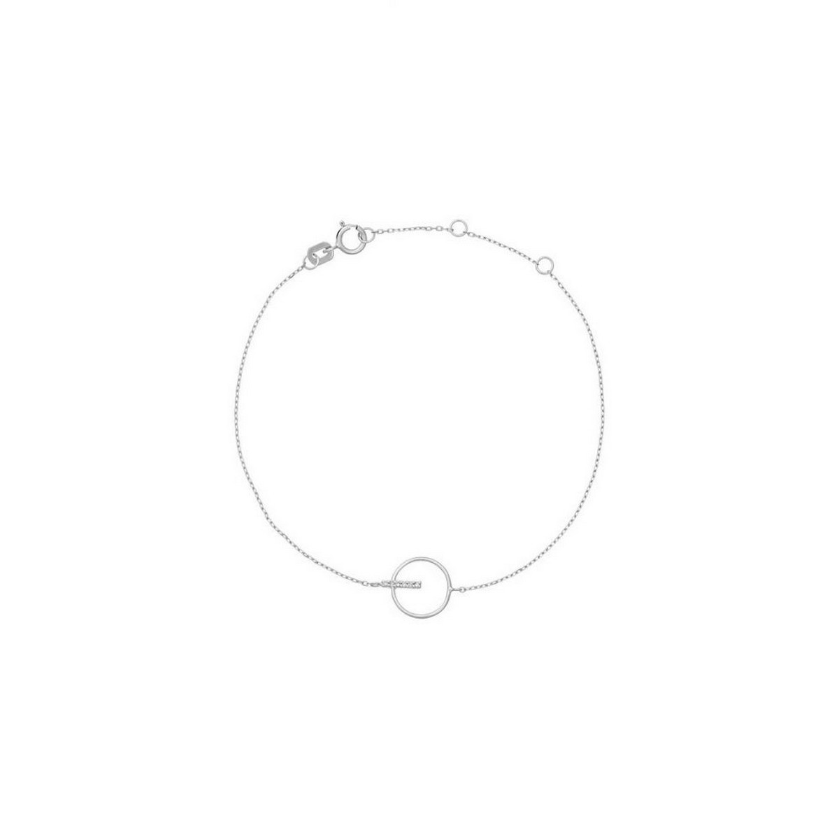 Bracelet Or Blanc et Diamant Bracelet "Salutaire" Or blanc et Diamant