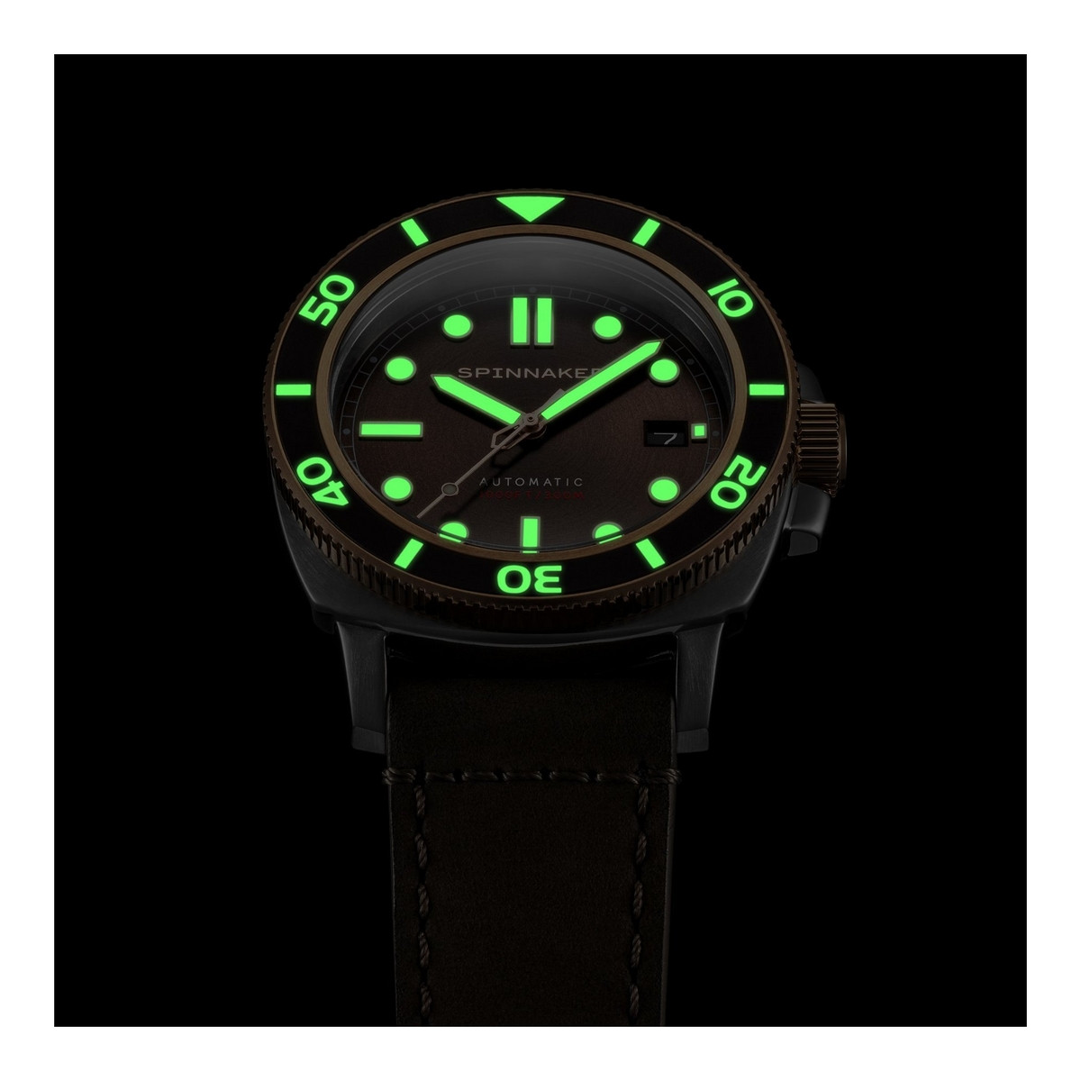 Montre Spinnaker HULL DIVER automatique - cadran et bracelet noir