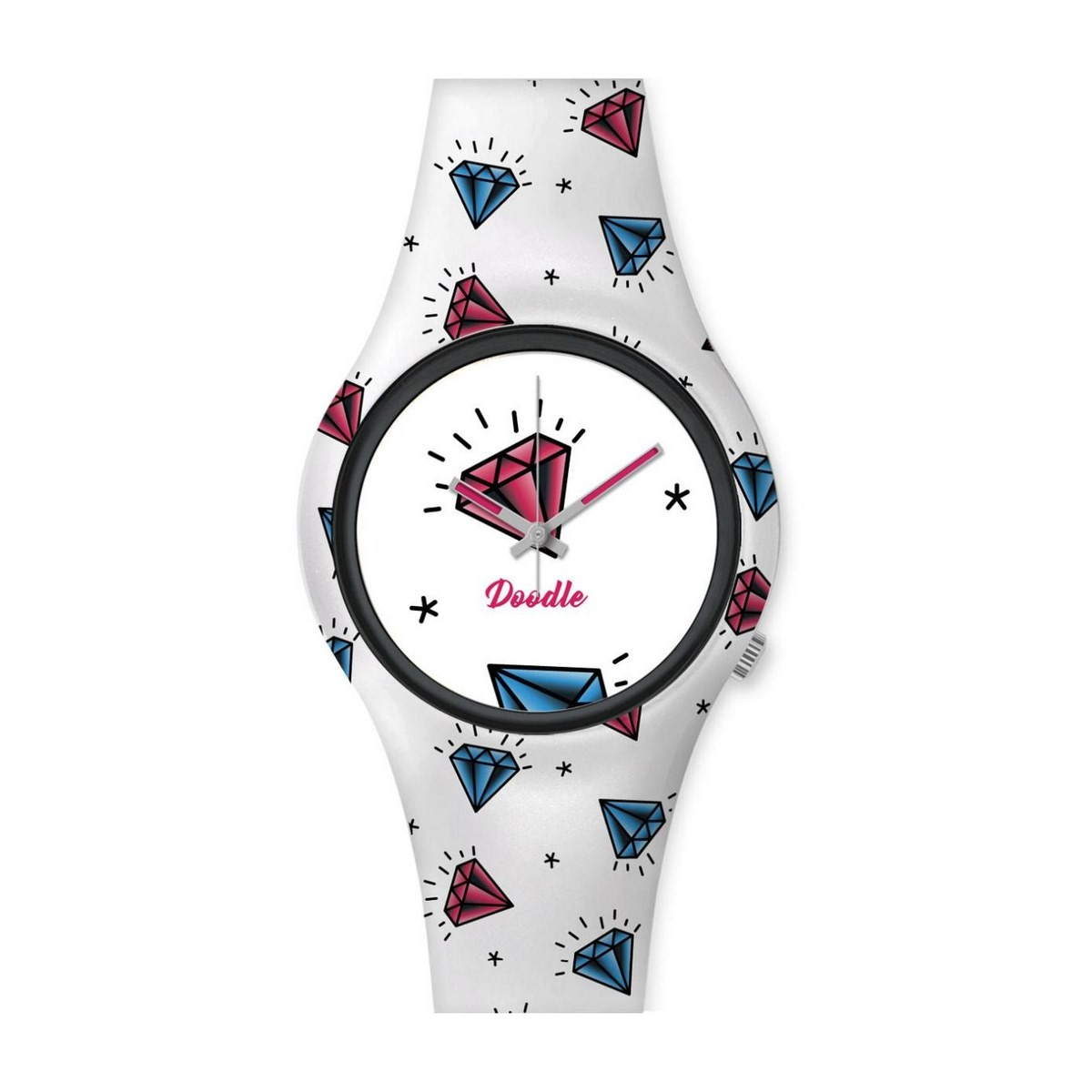 Montre Femme Doodle Americans Mood cadran blanc - DO35003 Montre Femme Doodle Americans Mood cadran blanc - DO35003