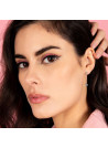 Boucles d'oreilles Or blanc 375/1000 et pierres