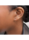 Boucles d'oreilles Or Jaune 375/1000 et Zirconium