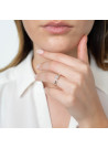 Bague Or Jaune "MON BONHEUR" Diamants 0,15 carat