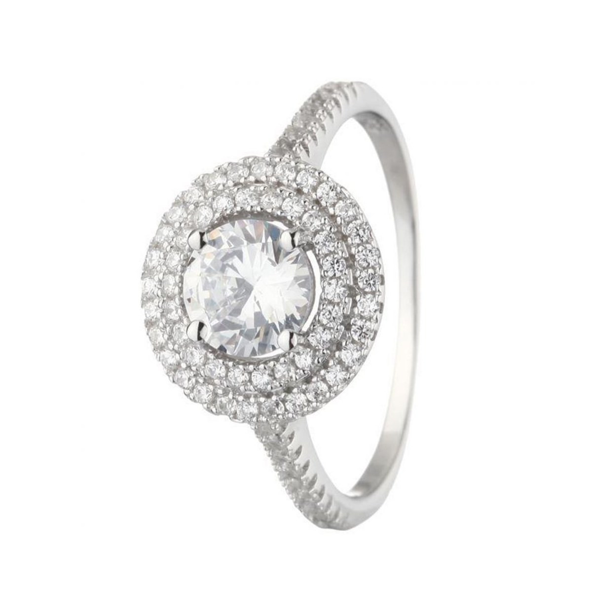 Bague en argent et oxydes de zirconium "Dame Précieuse" Bague "Dame Précieuse" Argent 925