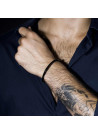 Bracelet Jonc Homme Acier coloris noir