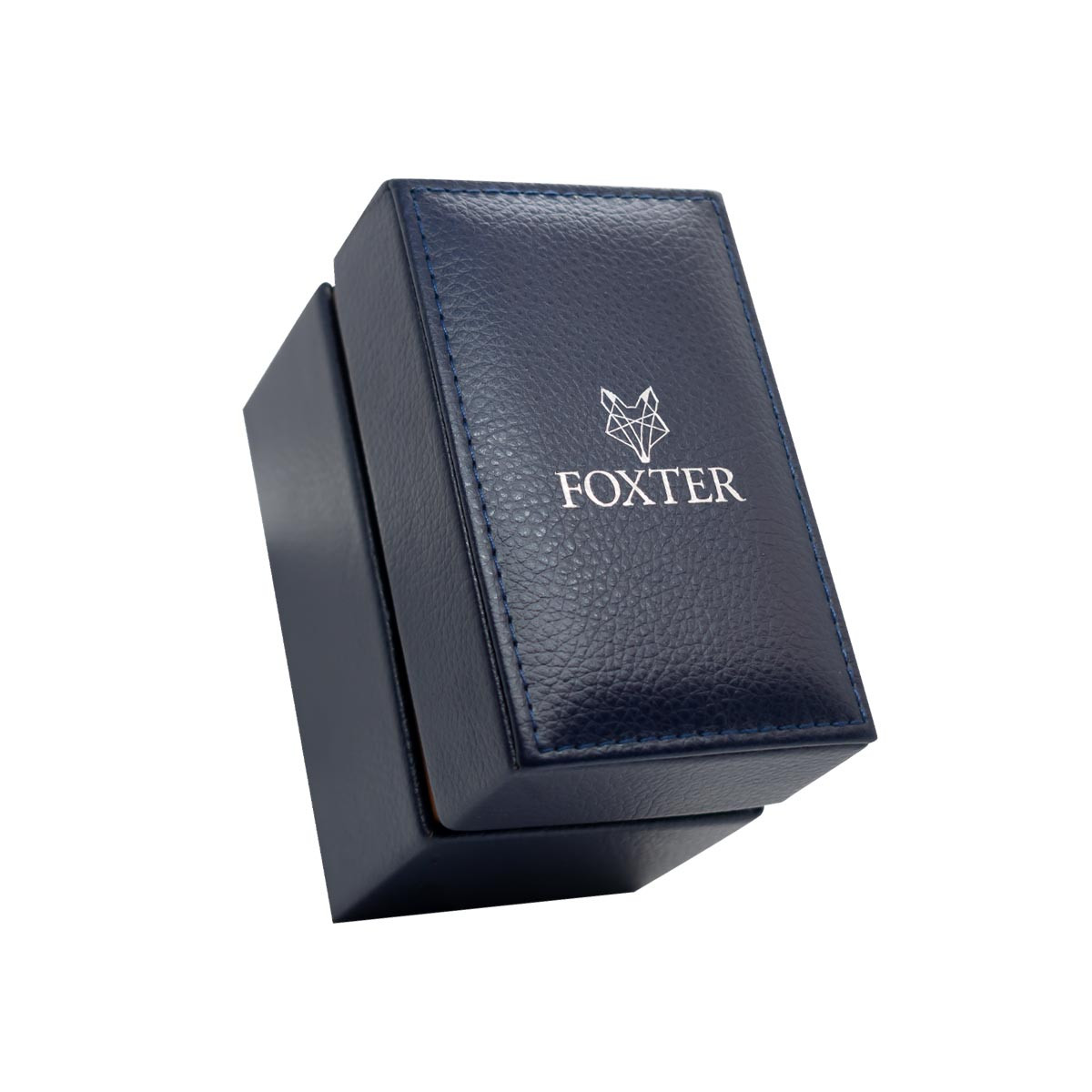 Montre Homme Foxter Sixties bracelet cuir noir, boitier acier et fond noir - SIXTIES3