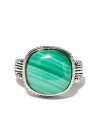 Bague argent massif et pierre naturelle