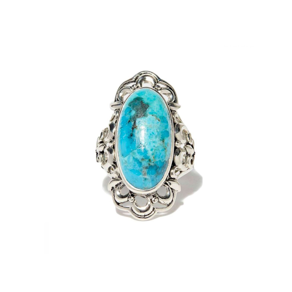 Bague "Gladiolo" Turquoise 7,57ct et Argent Massif 925/1000