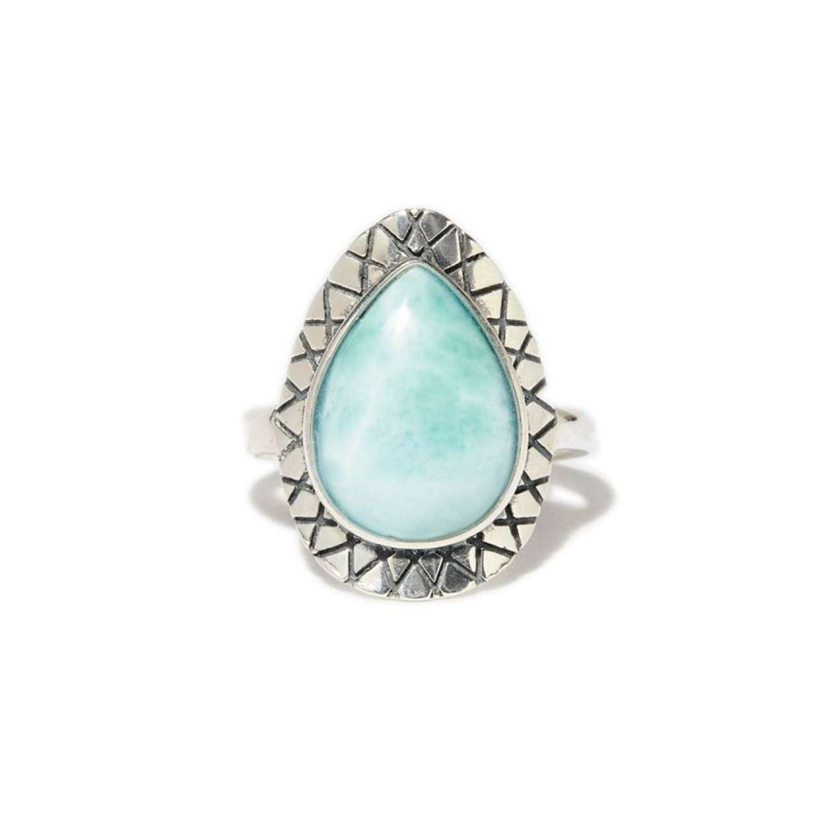 Bague "Granado" Larimar 3,48ct et Argent Massif 925/1000
