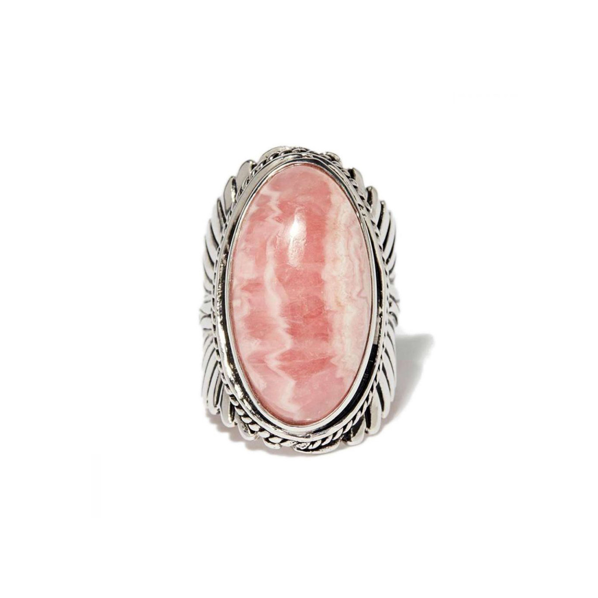 Bague "Rosa" Rhodochrosite 14,40ct et Argent Massif 925/1000
