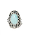 Bague argent massif et pierre naturelle