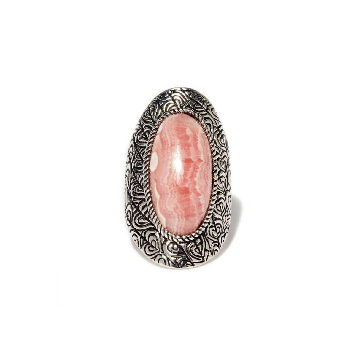Bague "Cupey" Rhodochrosite 11,70ct et Argent Massif 925/1000