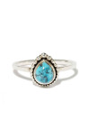 Bague argent massif et pierre naturelle