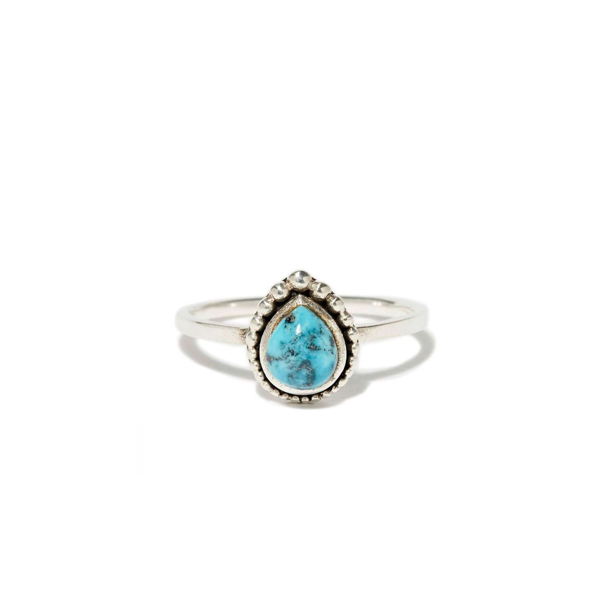 Bague "Croton" Turquoise 0,12ct et Argent Massif 925/1000