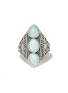 Bague argent massif et pierre larimar