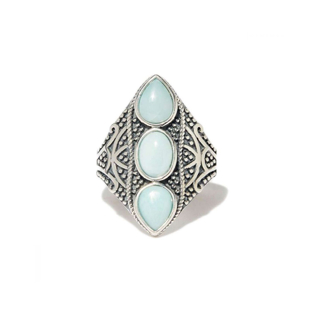 Bague "Eucalipto" Larimar 2,09ct et Argent Massif 925/1000