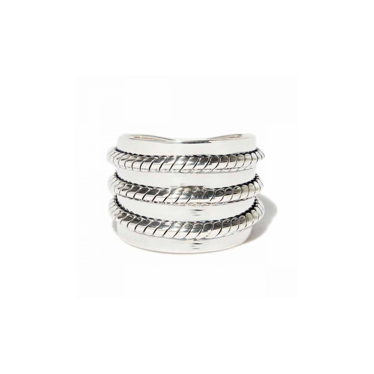 Bague Ethnique argent massif Bague "Orquídea" Argent Massif 925/1000