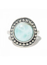 Bague argent massif et pierre naturelle