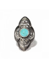 Bague argent massif et pierre naturelle