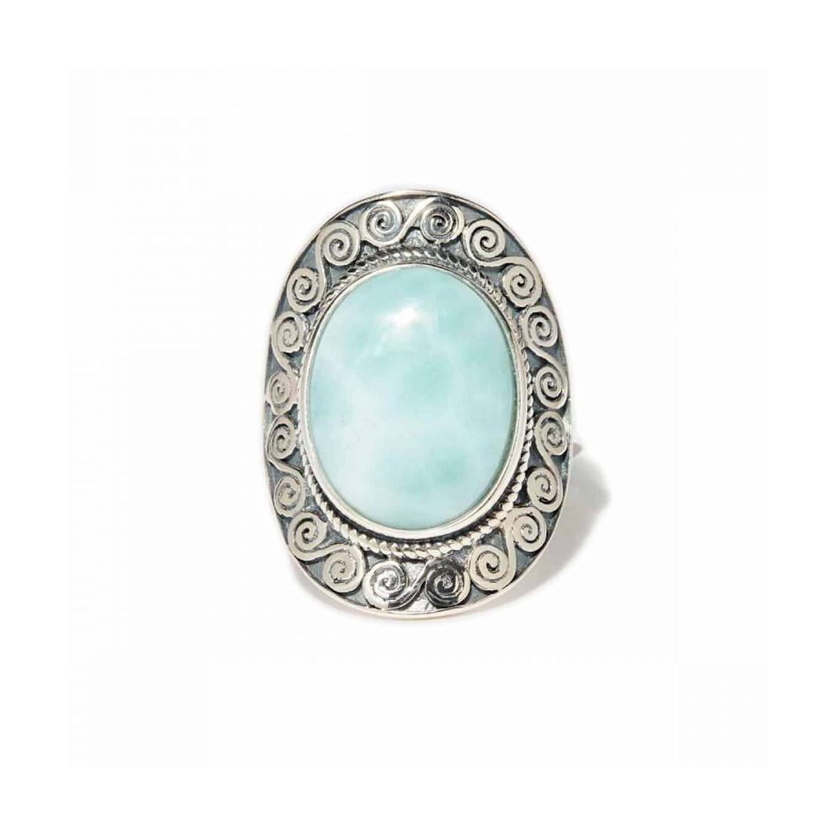 Bague "Fucsia" Larimar 4,99ct et Argent Massif 925/1000
