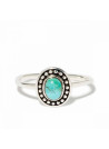 Bague argent massif et pierre naturelle