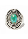 Bague argent massif et pierre naturelle