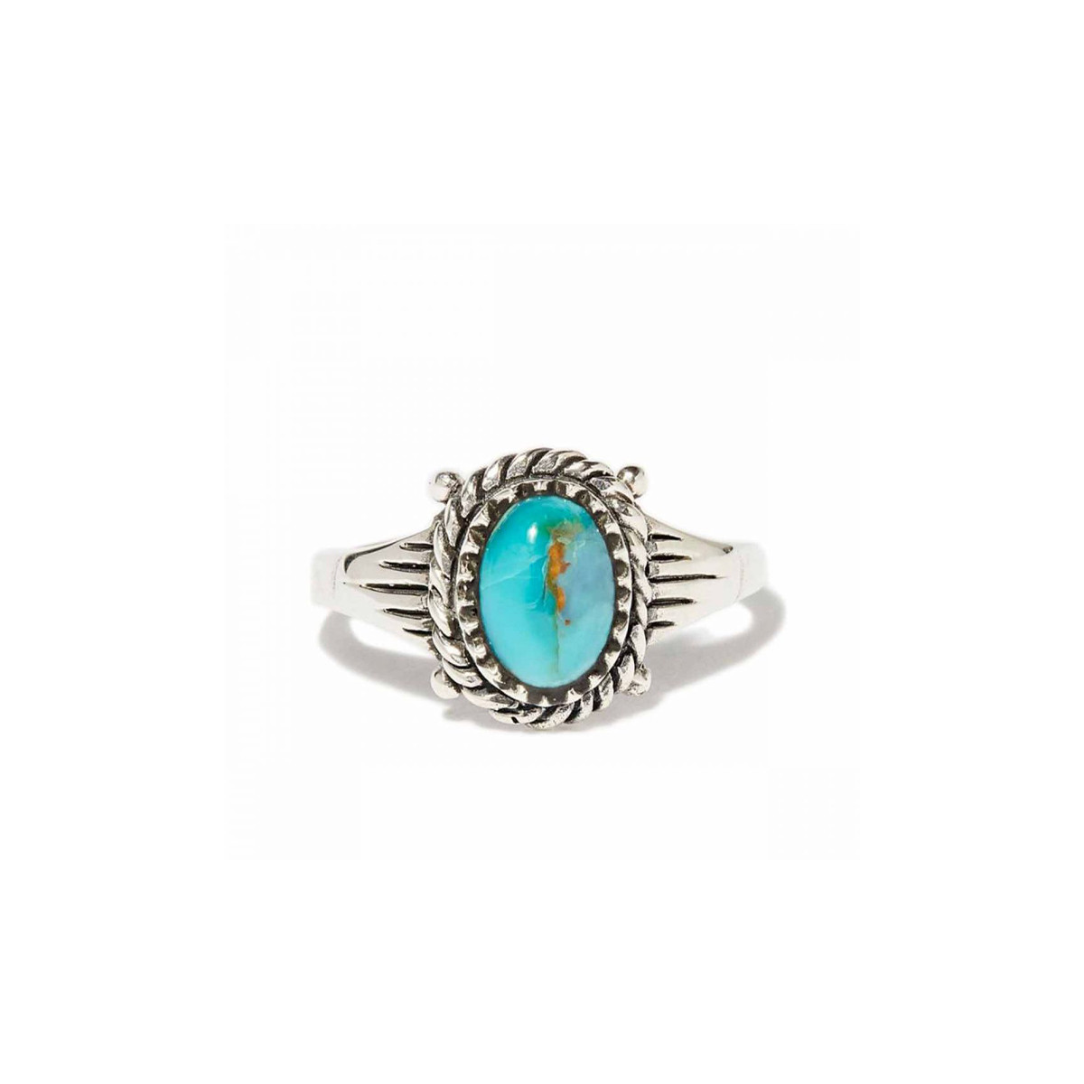 Bague "Clavel" Turquoise 0,21 ct et Argent Massif 925/1000