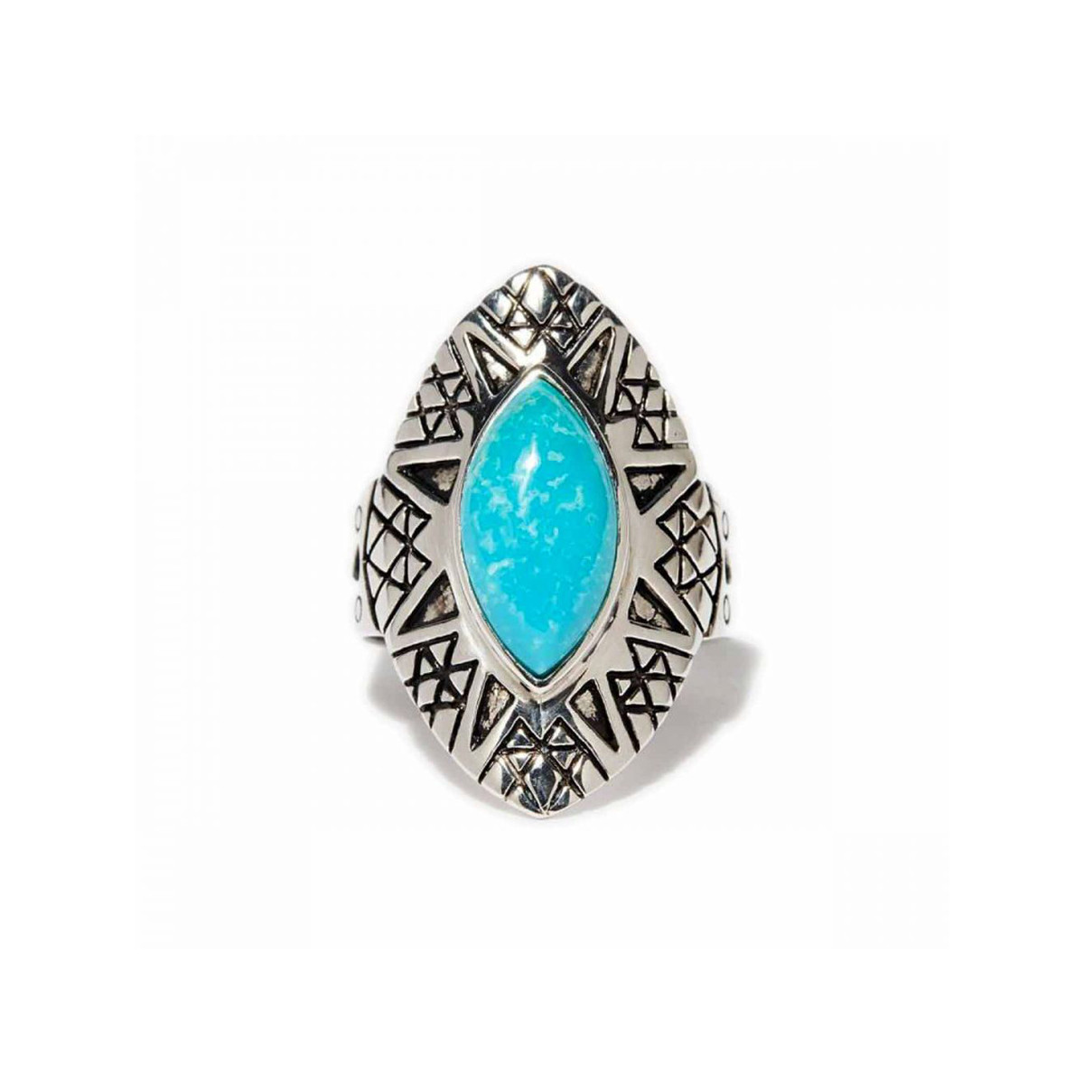 Bague "Algarrobo" Turquoise 1,80ct et Argent Massif 925/1000