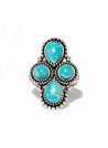 Bague argent massif et pierre naturelle