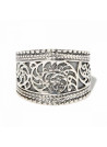 Bague argent massif avec motif