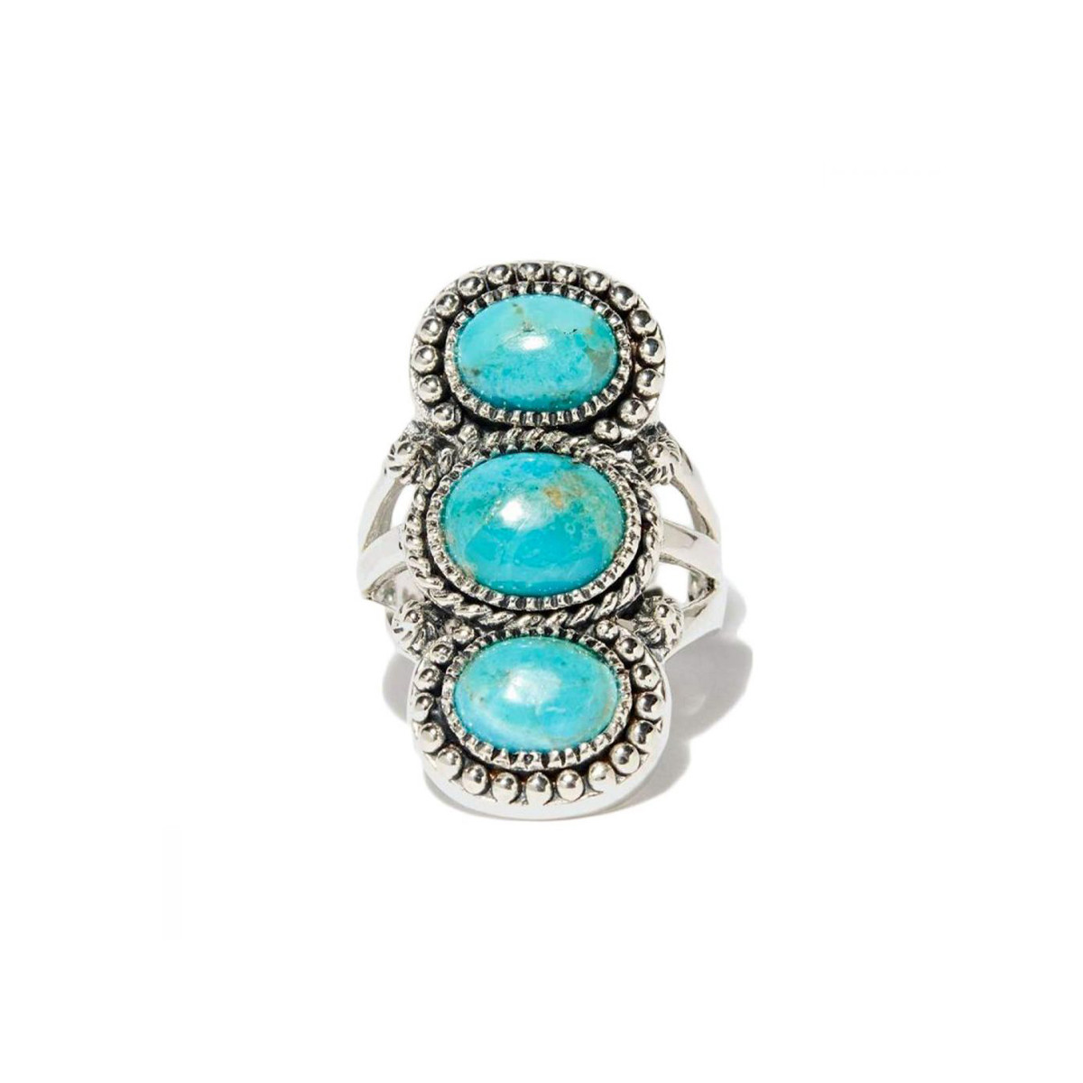 Bague "Bajuréture Turquoise" Argent 925