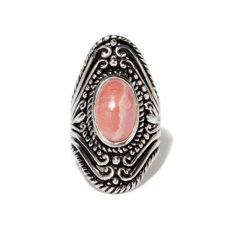 Bague  Tlazocamati Rhodochrosite  Argent 925