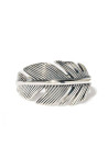 Bague argent massif plume