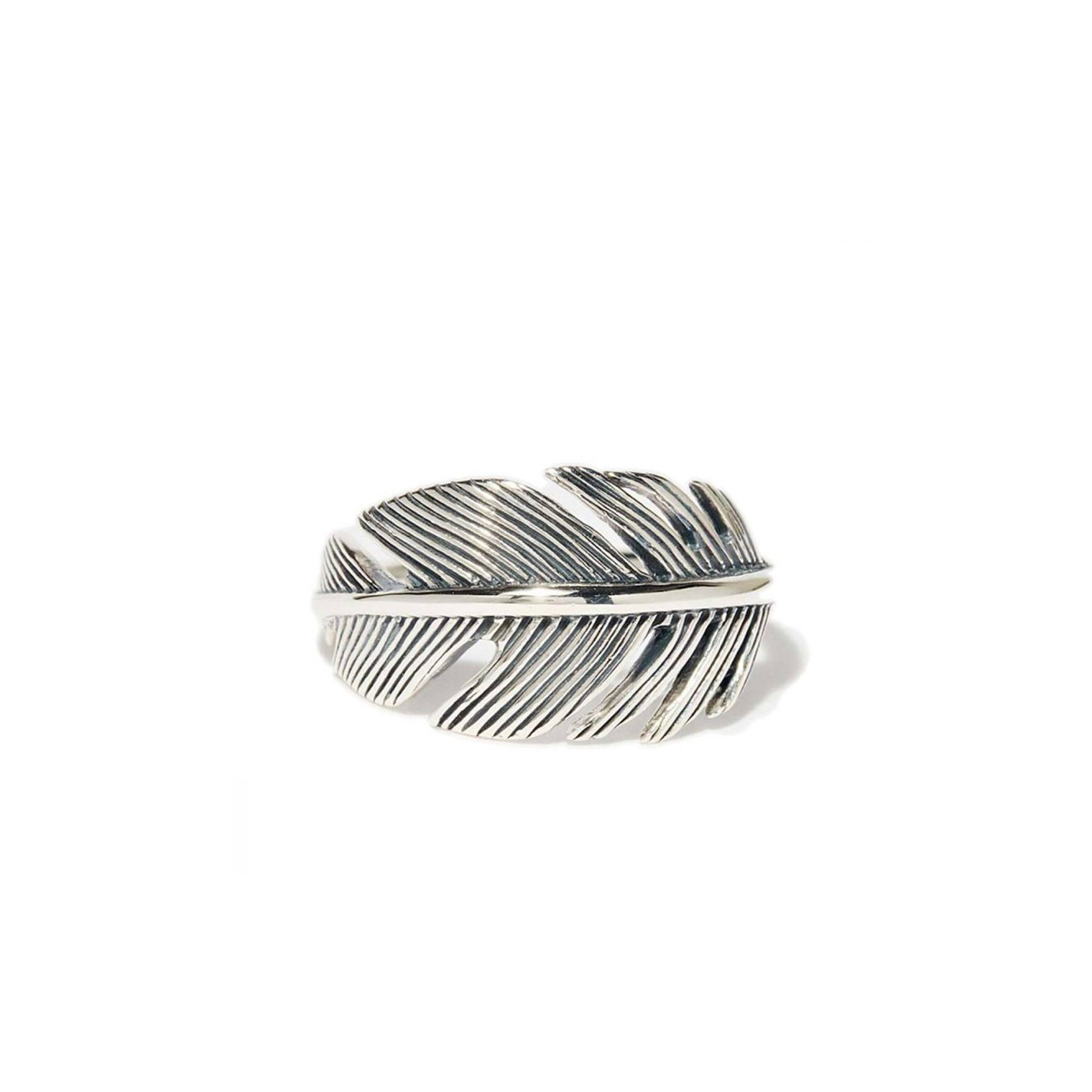 Bague argent massif plume Bague "Naranjo" Argent Massif 925/1000