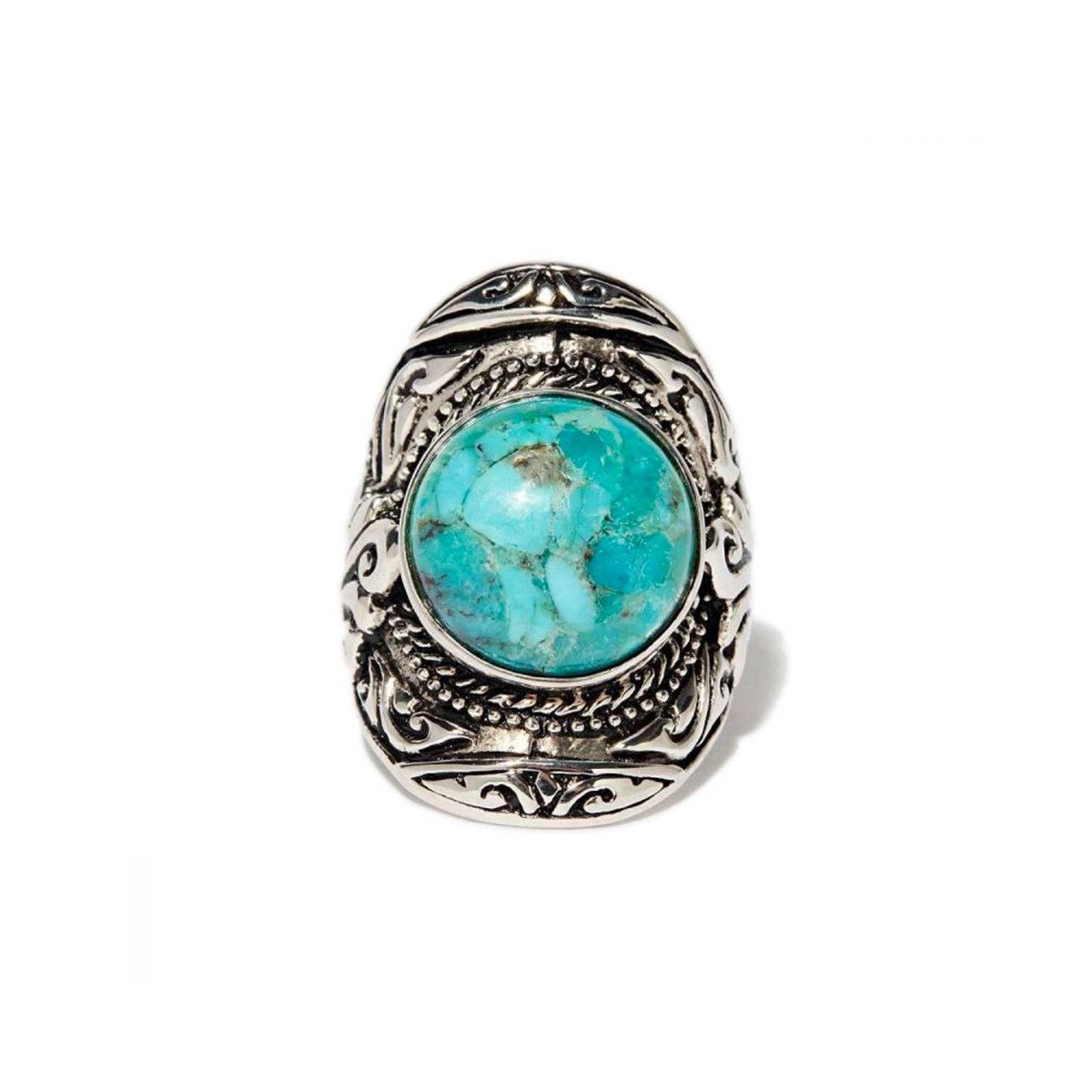 Bague "Anís" Turquoise 4,50ct et Argent Massif 925/1000