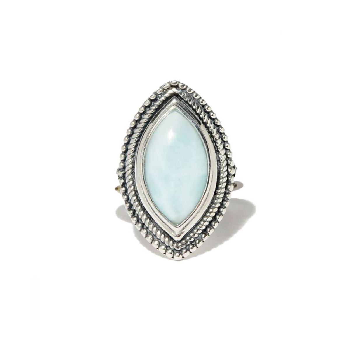Bague "Helecho" Larimar 2,93 et Argent Massif 925/1000