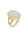 Bague doré et pierre de lune