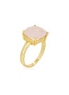 Bague doré et quartz