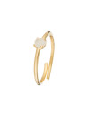 Bague ajustable doré et pierre de lune