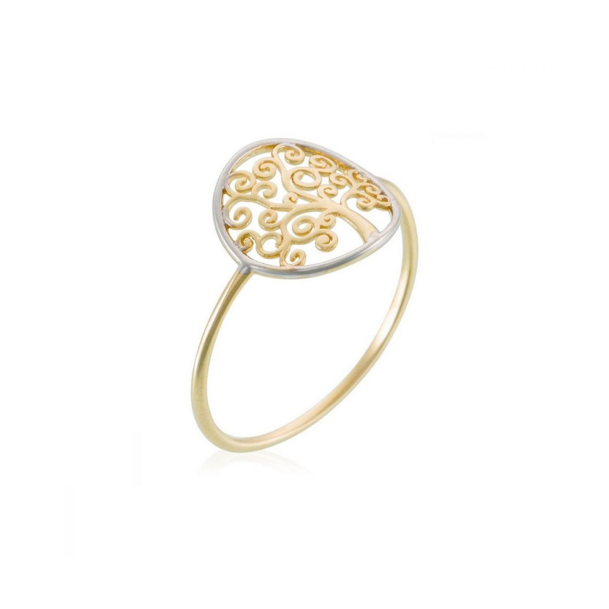 Bague "Cantique" Or bicolore