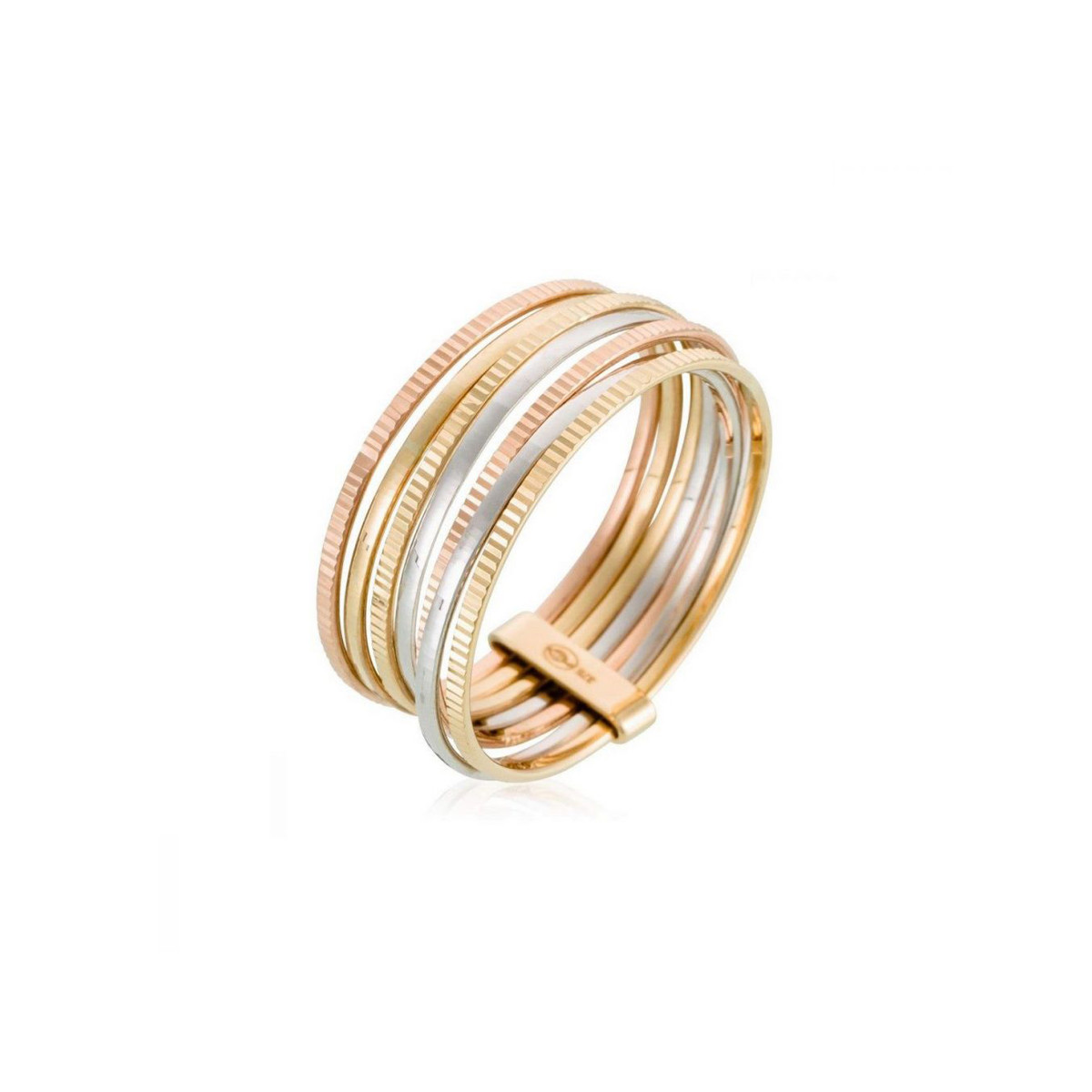 Bague "Appartenance" Or tricolore