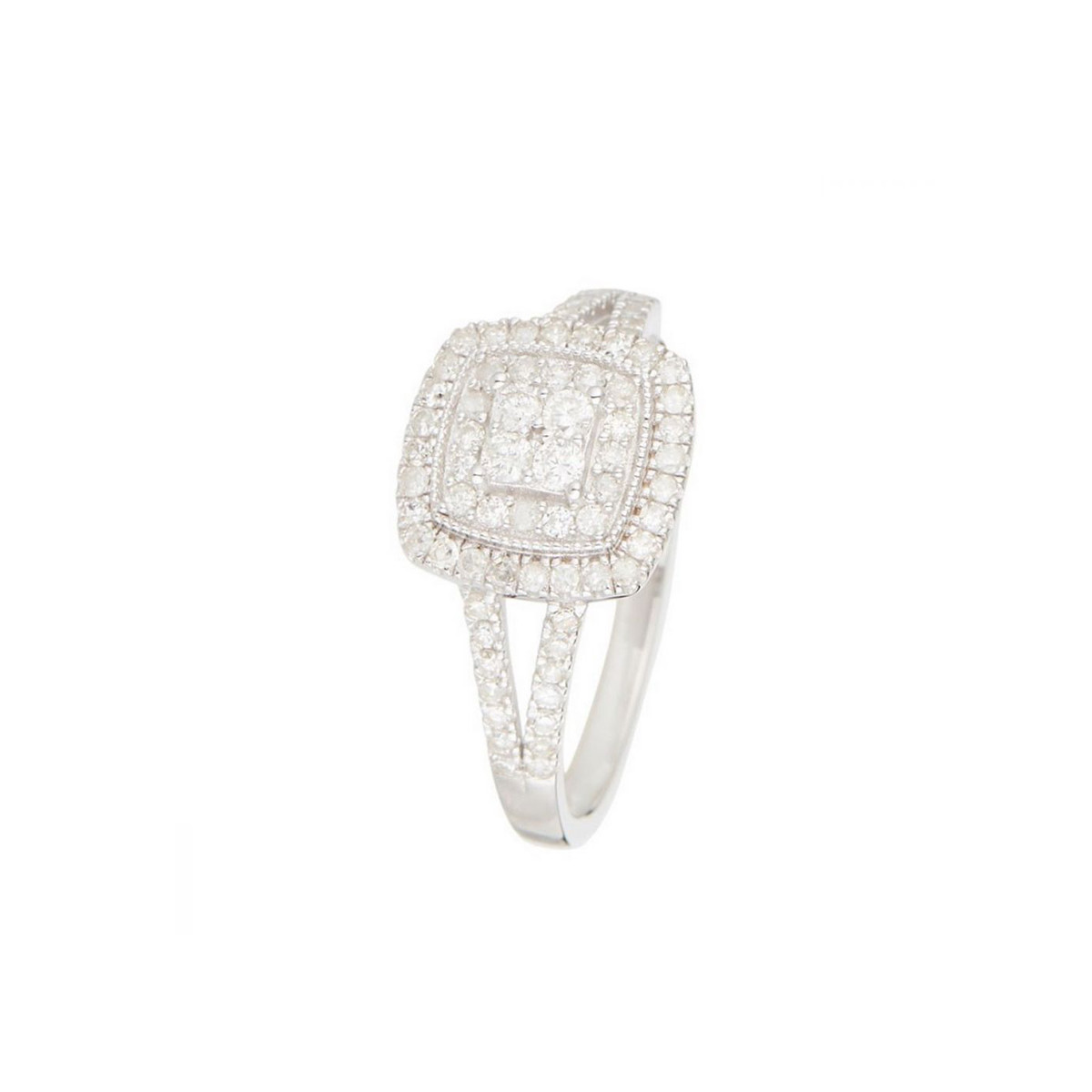 Bague " Maïwenn" Or blanc et Diamant