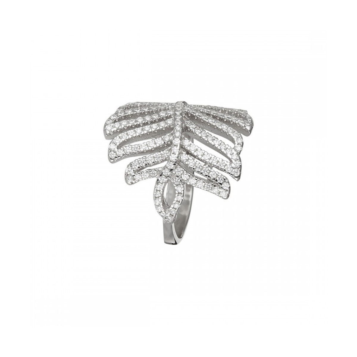 Bague argent hotsell feuille