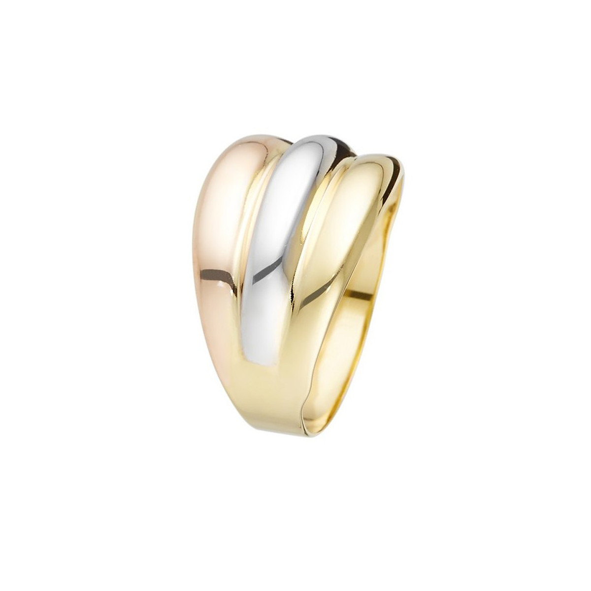 Bague Or Tricolore "Trianon" Bague "Abysse" Or tricolore