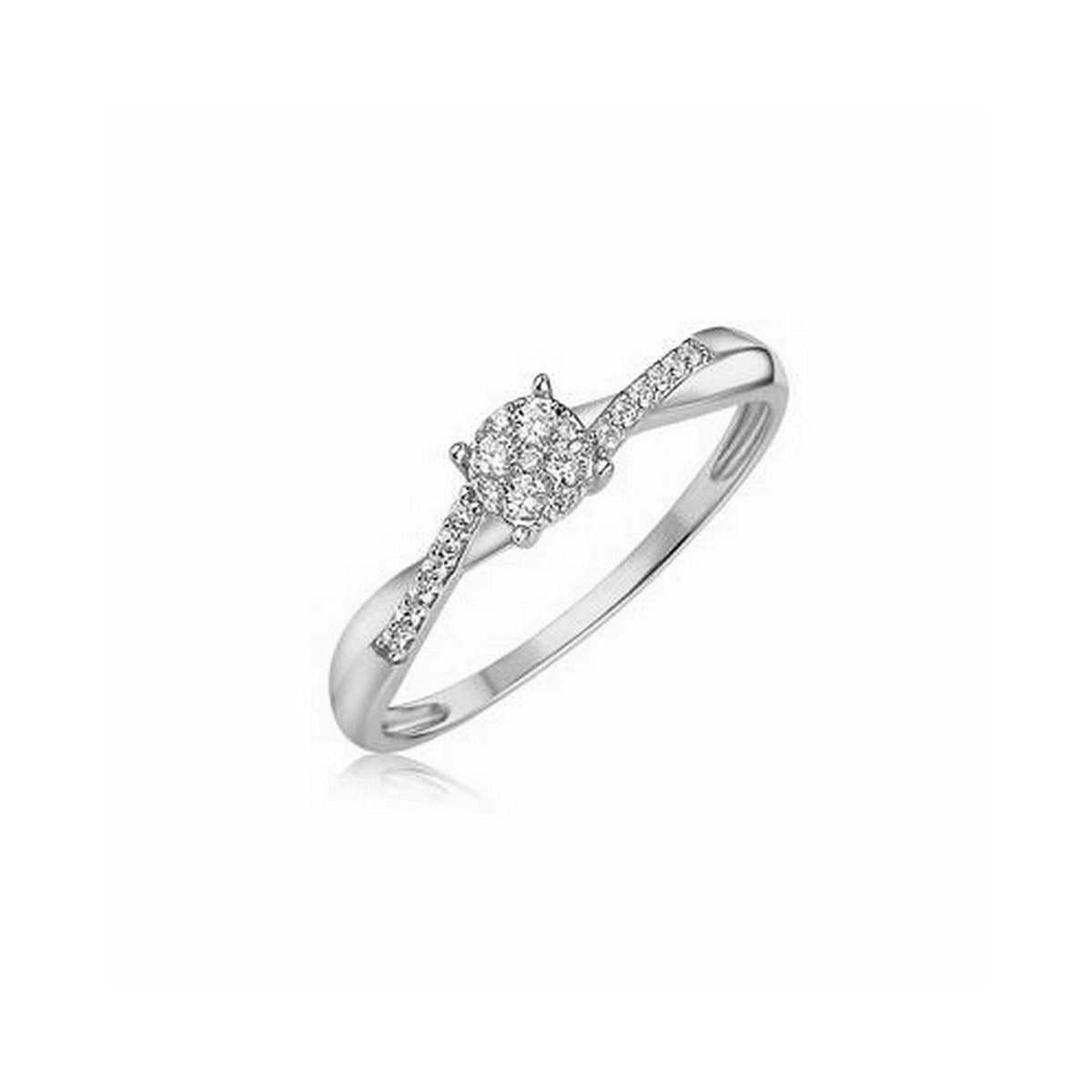 Bague "Margot" Or blanc et Diamant