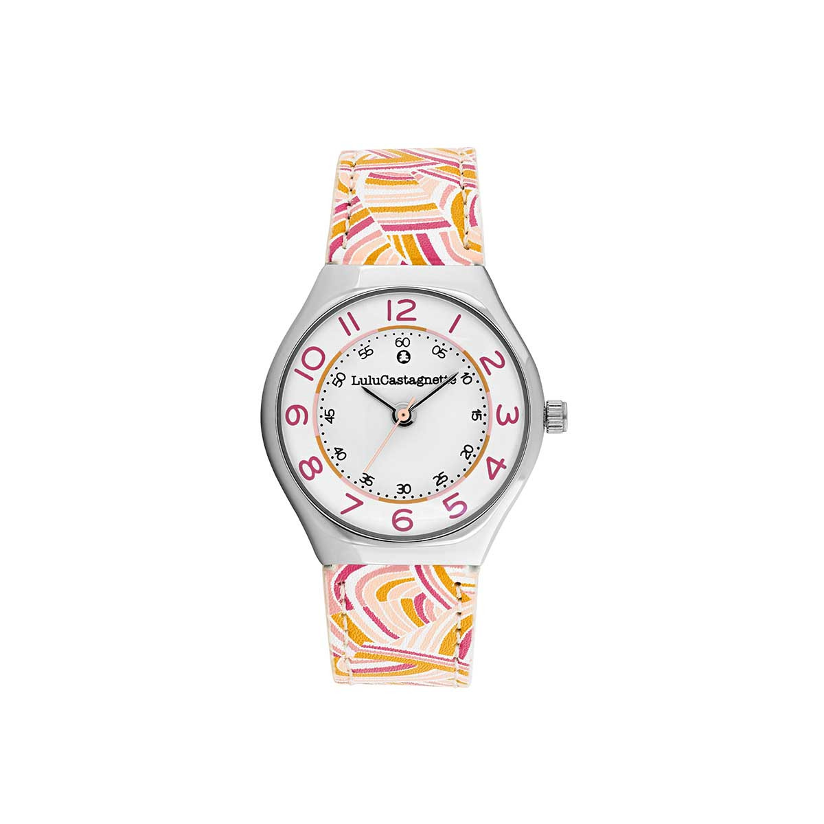 Montre Fille LuluCastagnette bracelet orange Montre Fille LuluCastagnette Mini Star - Bracelet multicolore